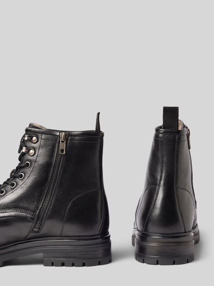 DIGEL Schnürstiefel aus Rindsleder mit Reißverschluss Savoy Black 2