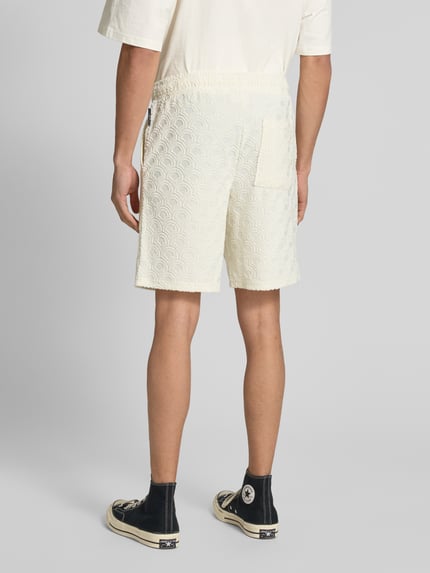 JACK & JONES Sweatshorts met elastische band, model 'JAIDEN' Offwhite - 5