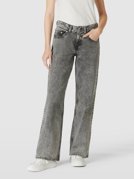 Levi's® Straight Leg Jeans im 5-Pocket-Design Modell 'SUPERLOW' Anthrazit 4