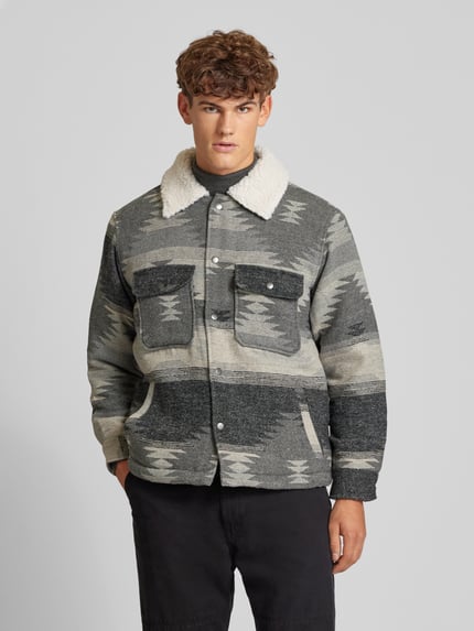 Redefined Rebel Overhemdjack met Teddybont Middengrijs - 4