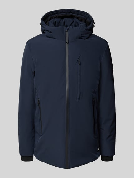 Cars Jeans Parka o kroju regular fit z kapturem, model „HARWICK” Granatowy 2