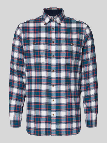Christian Berg Men Regular fit vrijetijdsoverhemd met button-downkraag Petrol - 2