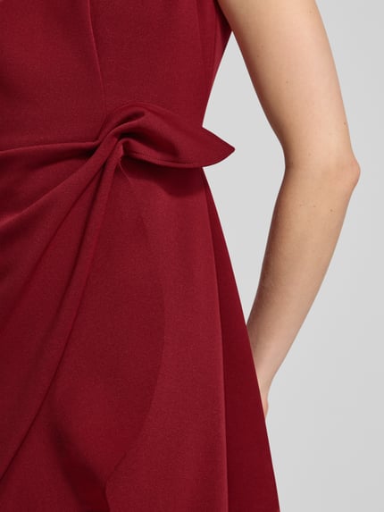 Adrianna Papell Cocktailkleid in Wickel-Optik Bordeaux 3