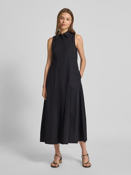 MAX&Co. Midikleid mit Eingrifftaschen Modell 'ERNEST' Black 4