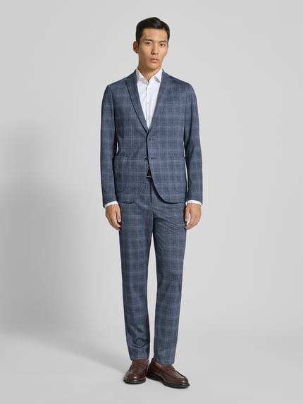 s.Oliver BLACK LABEL Slim Fit Anzughose mit Gürtelschlaufen Dunkelblau 1