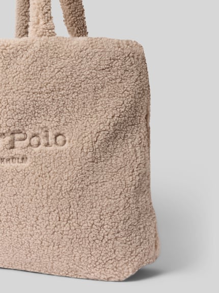 Marc O'Polo Shopper mit Teddyfell-Optik Taupe 3