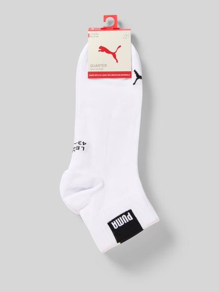 Produktfoto, Socken mit elastischem Rippenbündchen im 3er-Pack von PUMA, Mieszanka bawełny, dopasowany krój, logo, zestaw 3 szt.