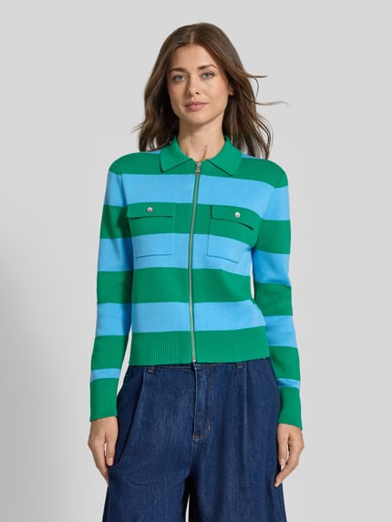 Tommy Hilfiger Regular Fit Strickjacke mit Brusttaschen Gruen 4