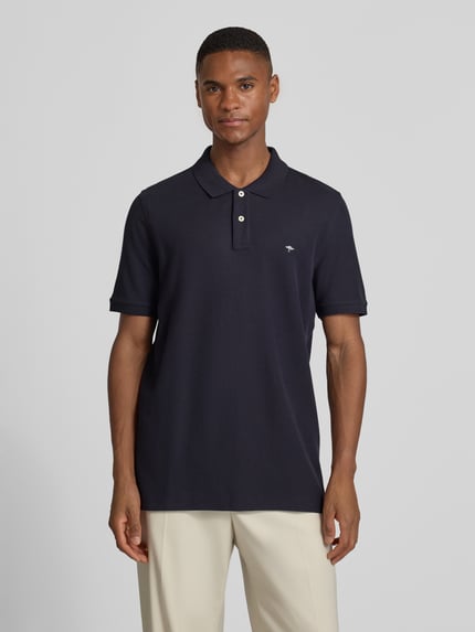 Fynch-Hatton Poloshirt van Supima®-katoen Marineblauw - 4