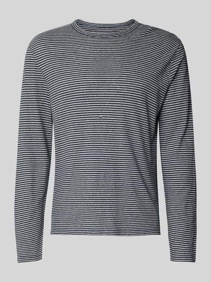 Regular Fit Longsleeve aus Leinen-Mix Shop The Look MANNEQUINE