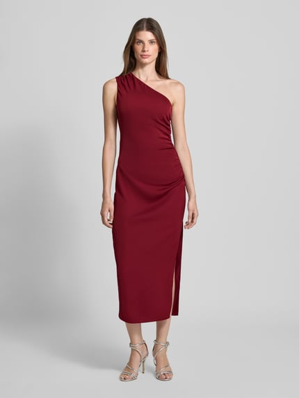 Jake*s Cocktail Cocktailkleid mit One-Shoulder-Träger Bordeaux 4