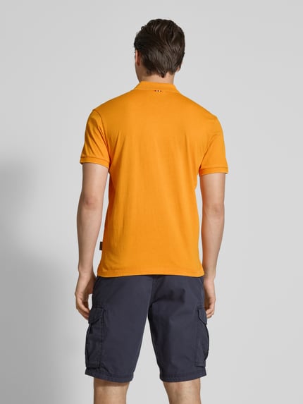 Napapijri Koszulka polo o kroju regular fit z wyhaftowanym logo model ‘elbas’ Żółty 5