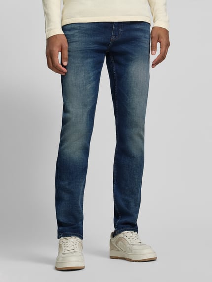 BOSS Orange Slim Fit Jeans mit Label-Patch DELAWARE BO Blau 4