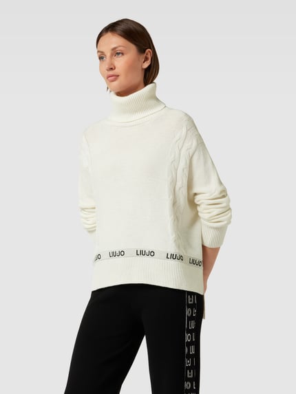 Liu Jo Sport Coltrui met langere achterkant Offwhite - 4