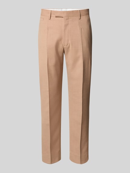 Strellson Spodnie do garnituru o kroju slim fit w kant model ‘Kynd’ Rdzawoczerwony 2