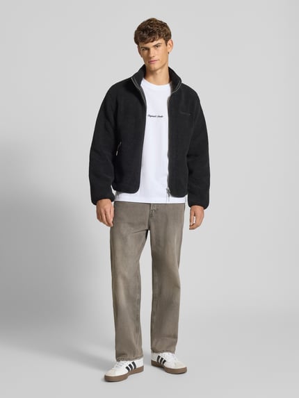 JACK & JONES Jeansy o kroju straight fit z 5 kieszeniami model ‘Alex’ Jasnoszary 1