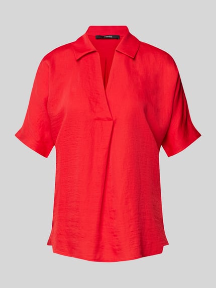 someday. Blouseshirt met platte kraag, model 'Zerike' Rood - 2