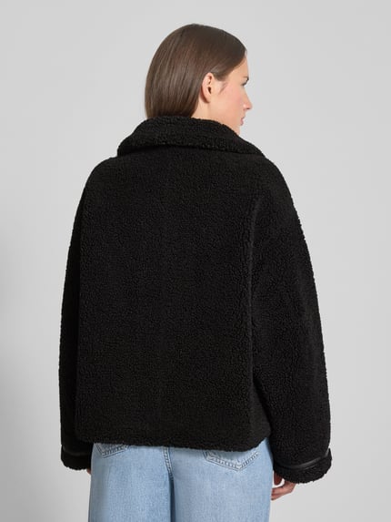 Jake*s Casual Jack van teddybont met steekzakken Zwart - 5