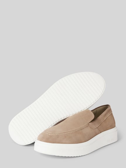 Steve Madden Loafers met gestructureerde zool, model 'FLETCHER' Taupe - 4