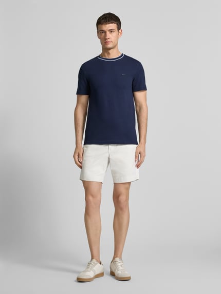 Lacoste Regular Fit T-Shirt aus Baumwoll-Mix Blau 1