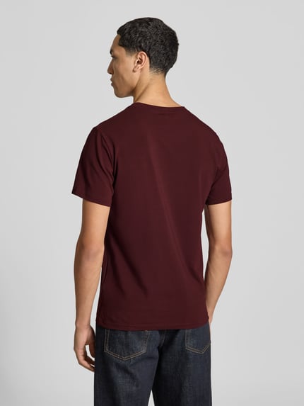 Filippa K T-shirt z okrągłym dekoltem Bordowy 5
