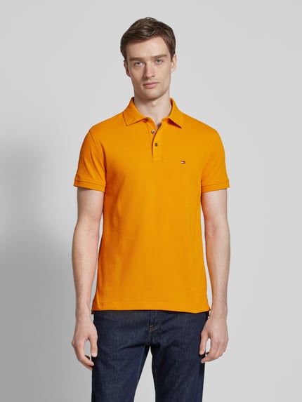Tommy Hilfiger Poloshirt mit Label-Stitching Orange 4