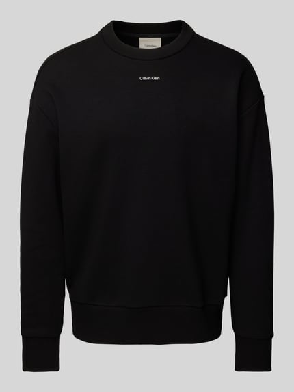 CK Calvin Klein Oversized Sweatshirt mit Label-Print Black 2