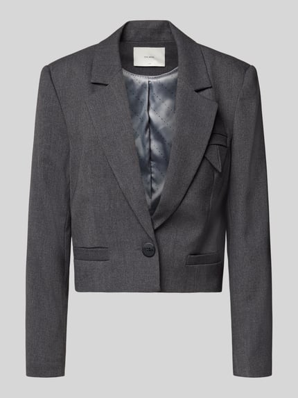Cph Muse Regular Fit Blazer mit Reverskragen Modell 'TAILOR' Dunkelgrau Melange 2