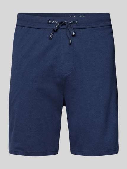 Christian Berg Men Sweatshorts aus reiner Baumwolle Marine 2