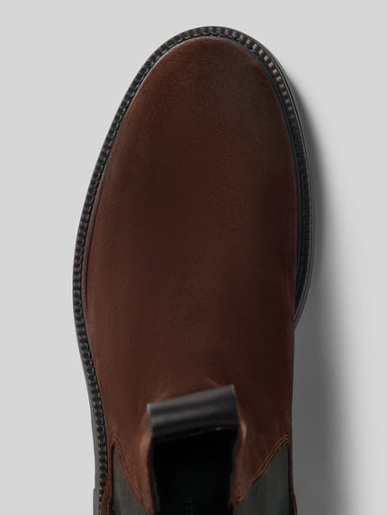 Tommy Hilfiger Chelsea Boots aus Veloursleder  Mittelbraun 3