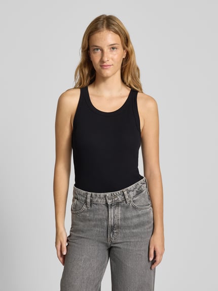 Marc O'Polo DENIM Slim Fit Tank Top aus Baumwoll-Mix Black 4