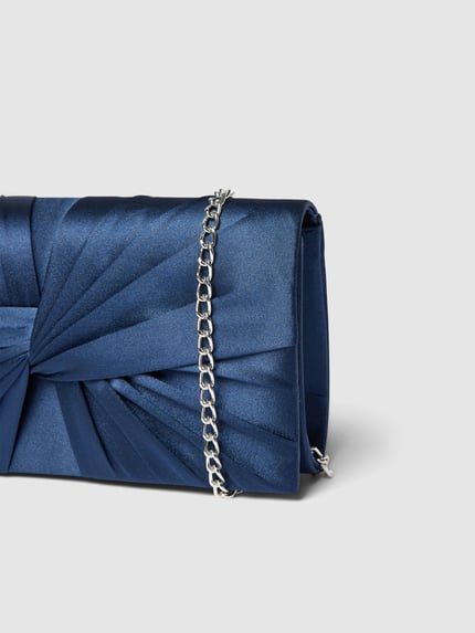 Jake*s Cocktail Torebka Kuvert Clutch z wiązanym detalem Granatowy melanż 3