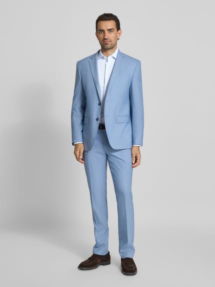 Tommy Hilfiger Tailored Fit Businesshemd aus Baumwoll-Mix Bleu 1