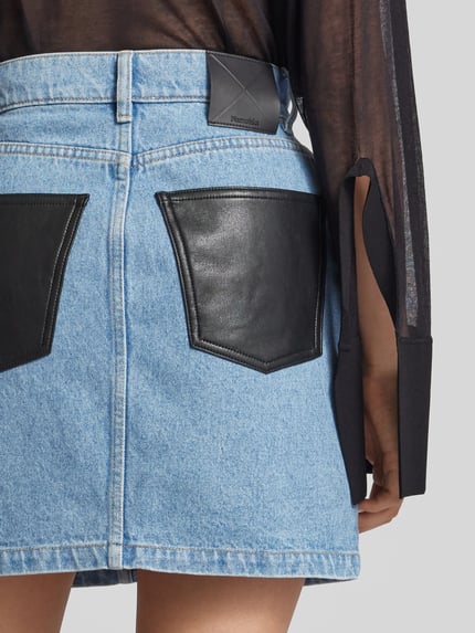 Nanushka Minirok van puur katoen Jeansblauw - 3