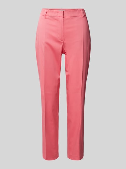 Christian Berg Woman Selection Slim Fit Stoffhose mit verkürztem Schnitt Pink 2