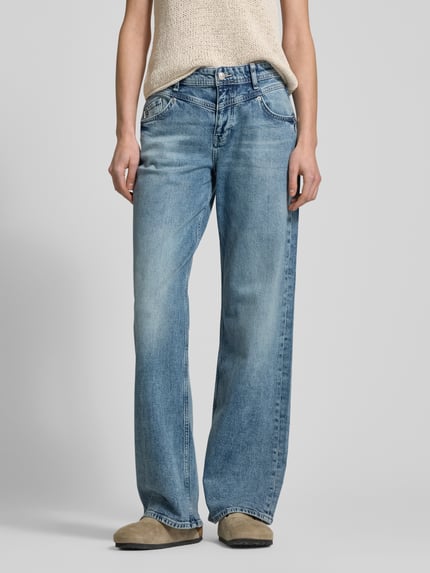 ETIQUETT ESSENTIALS Jeans mit 5-Pocket-Design Modell 'Hannah' Jeansblau 4