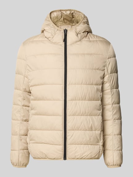 Steppjacke mit Kapuze und Reißverschluss Shop The Look MANNEQUINE