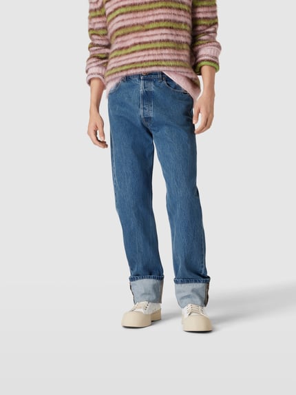 VTMNTS regular fit jeans van puur katoen Jeansblauw - 4