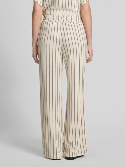 Selected Loose Fit Stoffhose aus Viskose-Leinen-Mix Modell 'VIVA' Beige 5