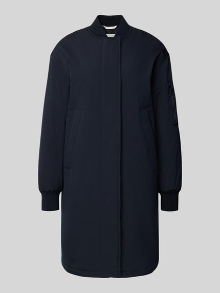 Produktfoto, Regular Fit Parka mit College-Kragen von Marc O'Polo in Optik: Unifarben, Zweiwege-Reißverschluss, feine Webstruktur
