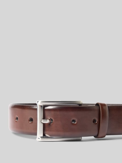 Produktfoto, Glattleder-Gürtel met doornsluiting van Christian Berg Men, herenriem, materiaalmix met leer, klassiek model, breedte 126 cm