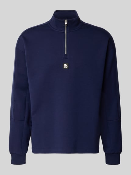 HUGO Relaxed Fit Sweatshirt aus Baumwoll-Mix Modell 'DANOVOTOP' Royal 2