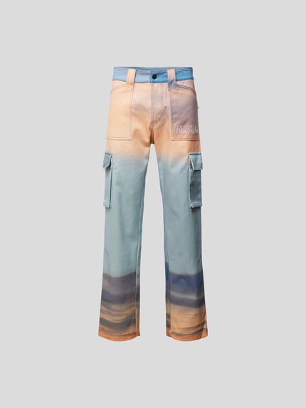 spodnie cargo z nadrukiem na całej powierzchni Shop The Look MANNEQUINE