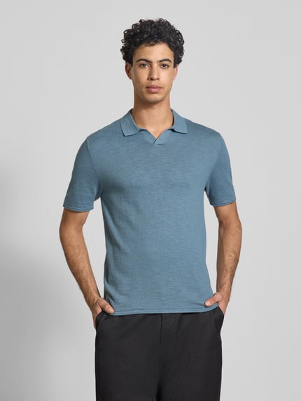 JACK & JONES Slim fit poloshirt in brei-look model 'Kane' Jeansblauw - 4
