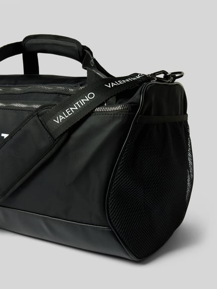 Valentino Bags Weekender mit Label-Print Black 2