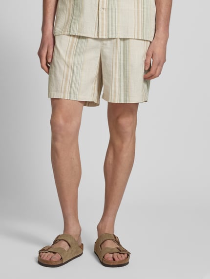 Tommy Jeans Loose Fit Strand-Shorts aus reiner Baumwolle Beige 4
