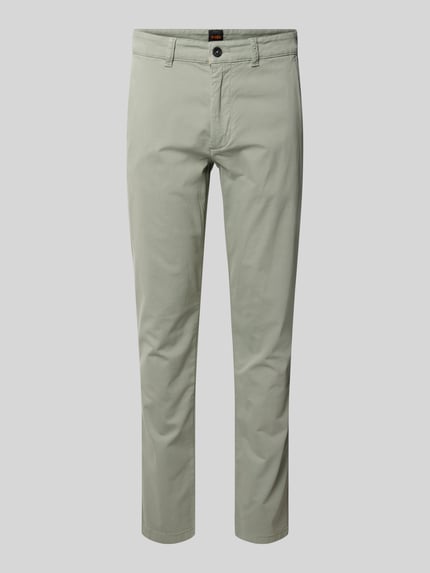 BOSS Orange Slim Fit Chino aus Baumwoll-Mix Gruen 2