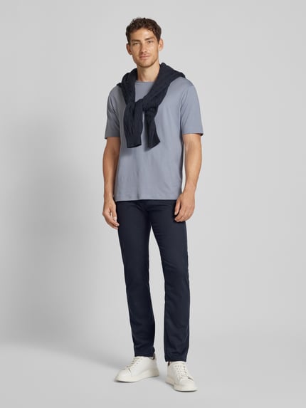 Pierre Cardin Tapered Fit Hose im 5-Pocket-Design Modell 'LYON' Marine 1