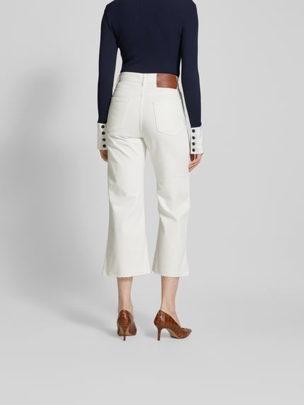 Victoria Beckham Flared Jeans mit 5-Pocket-Design Weiss 5