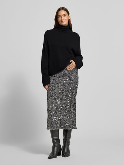 Marc O'Polo Relaxed Fit Rollkragenpullover aus Woll-Mix  Black 1